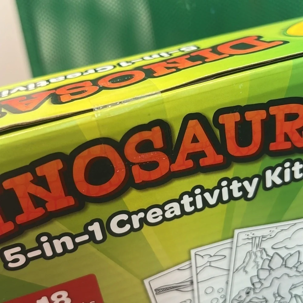 Crayola Dinosaurs Creativity 60 piece activity set  Markers travel vacation toy